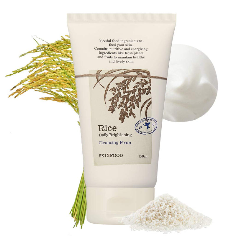 Skinfood Rice Daily Brightening Scrub Foam - Korean-Skincare
